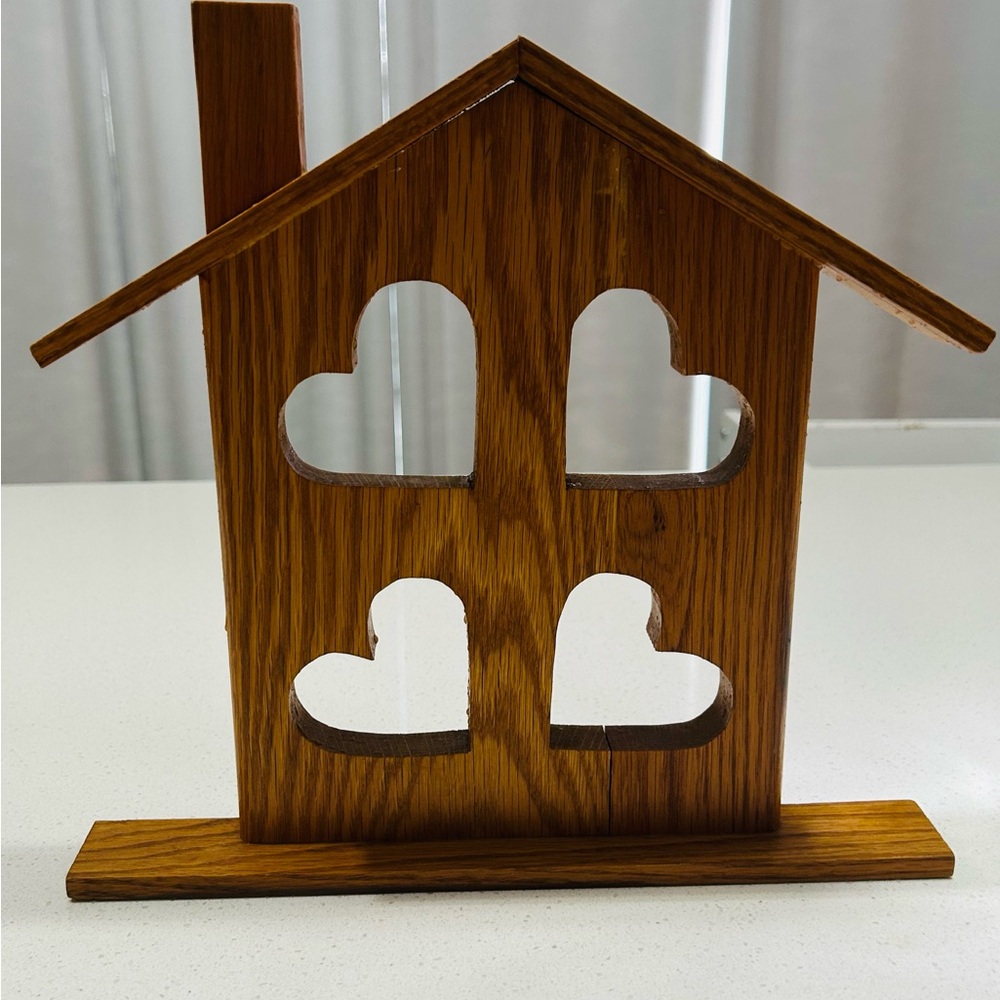 *Cottage Core* Vintage Wooden Heart Wall Hanging